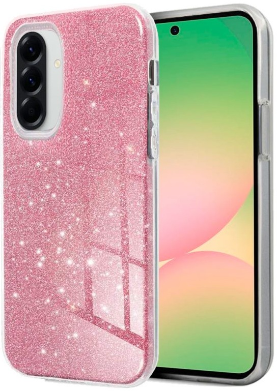 Capa Glitter p/ Samsung Galaxy A56 5G (Rosa) - COOL