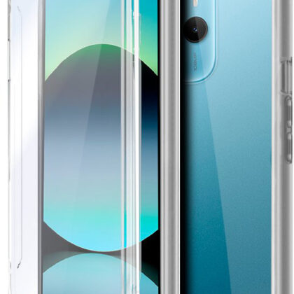 Capa de Silicone 3D para Xiaomi Redmi Note 14 (transparente frente + verso) - COOL