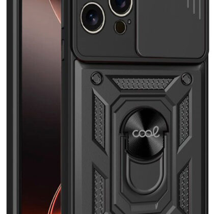 Capa p/ iPhone 16 Pro Max Hard Ring Preto - COOL