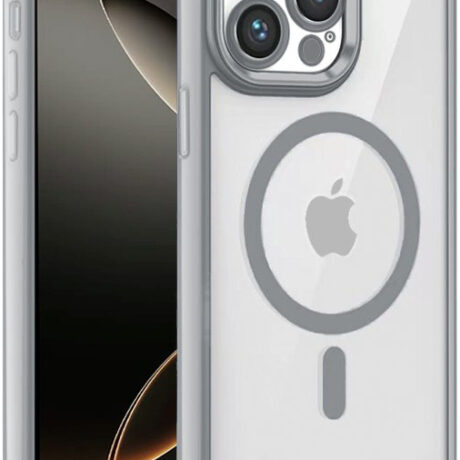 Capa p/ iPhone 16 Pro Magnética Borde Prata - COOL