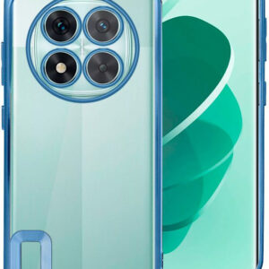 Capa p/ Xiaomi Redmi Note 14 Pro 5G / Note 14 Pro Plus 5G / Poco X7 Borde Metálico (Azul) - COOL