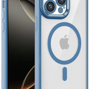 Capa p/ iPhone 16 Pro Magnética Borde Celeste - COOL