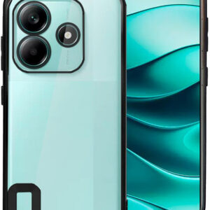 Capa p/ Xiaomi Redmi Note 14 5G Borde Met?lico (Preto) - COOL