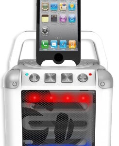 Coluna Portátil Bluetooth c/ Efeitos de LED (Branco) - iDance
