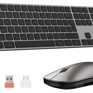 Teclado + Rato iKey K230 Wireless/Bluetooh PT (Cinzento) - MEETION