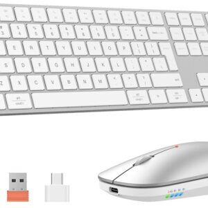 Teclado + Rato iKey K230 Wireless/Bluetooh PT (Branco) - MEETION
