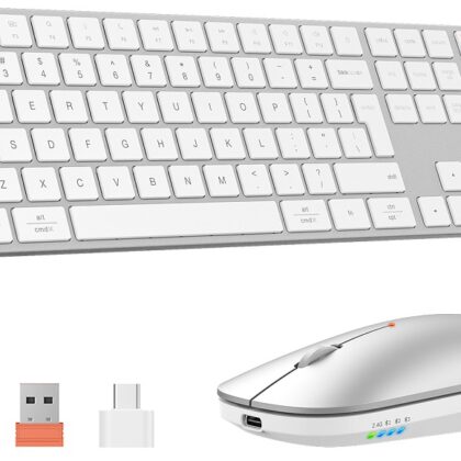 Teclado + Rato iKey K230 Wireless/Bluetooh PT (Branco) - MEETION