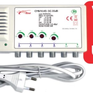Central Amplificadora Banda Larga VHF/IV?/V?/UHF 115dB?V 5G - Jolly Line