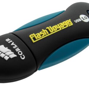 Pen Drive Voyager V2 64GB Type-A 3.2 Gen 1 (3.1 Gen 1) (Preto, Azul) - CORSAIR