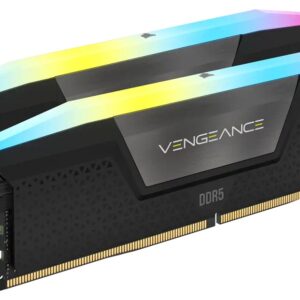 Mem?ria RAM Vengeance RGB 64GB (2x32GB) DDR5-6400MHz CL32 (Preta) - CORSAIR