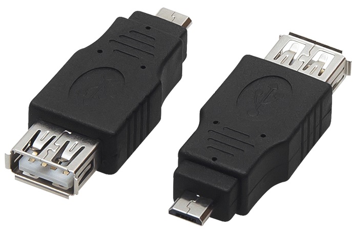 Adaptador USB A Femea - USB Micro B Macho