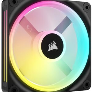 Ventoinha 120mm iCUE Link QX120 RGB 2400RPM 4 Pinos PWM Preto (Expansion Kit) -CORSAIR