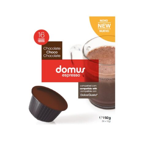Pack 16x Cápsulas Dolce Gusto Domus Espresso Chocolate