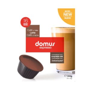 Pack 16x C?psulas Dolce Gusto Domus Espresso Latte