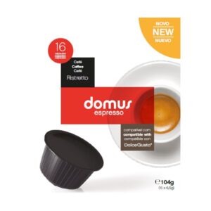 Pack 16x Cápsulas Dolce Gusto Domus Espresso Ristretto