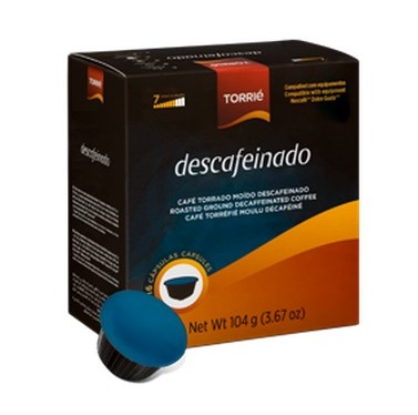 Pack 16x Cápsulas Dolce Gusto Torrié Descafeinado