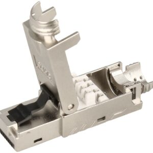 Ficha Rede RJ45 8 Pinos Cat.6 FTP Tool-Less Macho (Blindada)