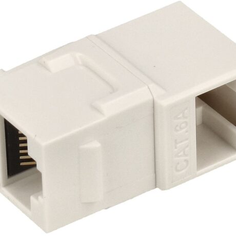 Adaptador 90º Keystone RJ45 Cat.6A FTP Fêmea-Fêmea
