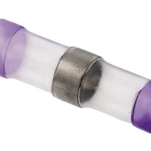 Uni?o Tubo Termo Retr?ctil c/ Estanho ?5,5mm (Transparente/Violeta)