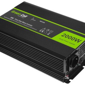 Conversor ONDA PURA 24V - 220V 2000W c/ 2 USB - GREEN CELL