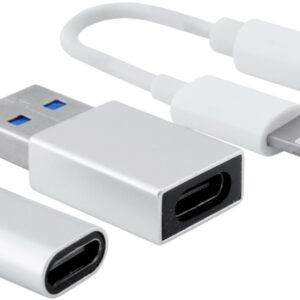 Cabo Adaptador Lightning Macho - Jack 3,5mm Fêmea c/ Adaptadores USB/USB-C - COOLBOX