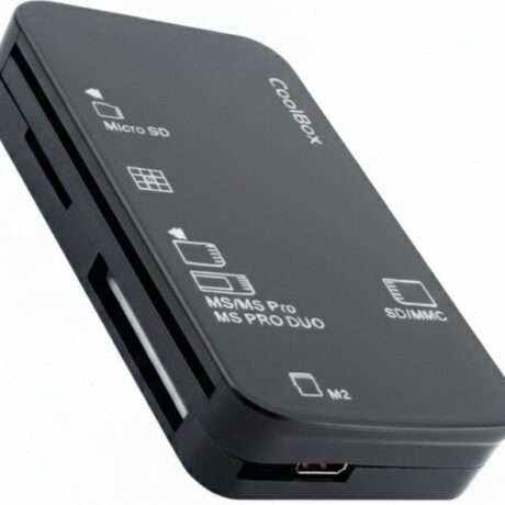 Leitor de Cartões Externo USB-A/USB-C (Preto) - COOLBOX