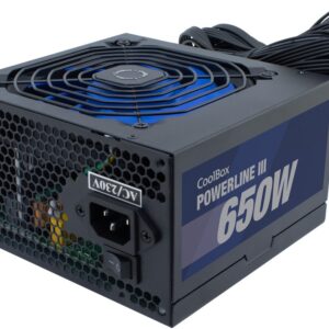 Fonte de Alimentação Powerline III 650W 20+4 pin 85+ ATX (Preto) - COOLBOX