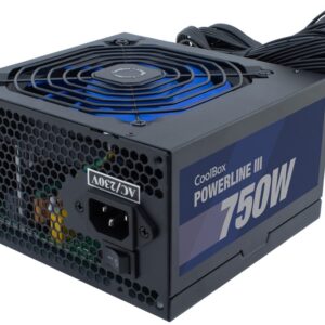 Fonte de Alimenta??o Powerline III 750W 20+4 pin ATX 85+ (Preto) - COOLBOX