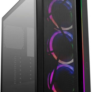 Caixa de PC ATX CMP 510 Midi Tower Vidro Temperado (Preto) - COOLER-MASTER
