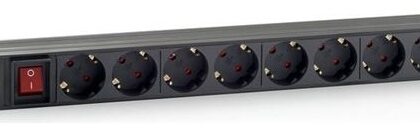 Extensão Octupla p/ Rack 19 1U 3500W 16A c/ Interruptor (1,8 mts) - CROMAD