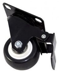 Roda c/ Trav?o p/ Arm?rios (Preto) - CROMAD