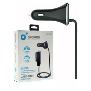 Carregador de Isqueiro 4x USB 9,6A - CROMAD