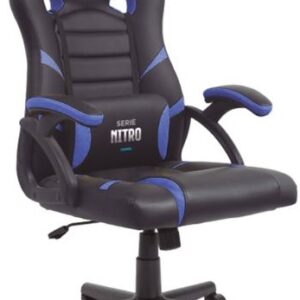 Cadeira Gaming S?rie Nitro (Preto/Azul) - CROMAD