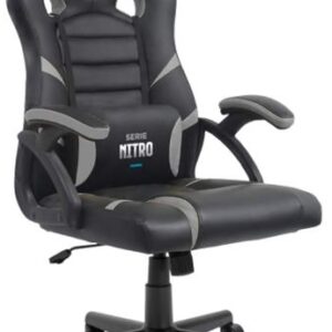 Cadeira Gaming Série Nitro (Preto/Cinzento) - CROMAD