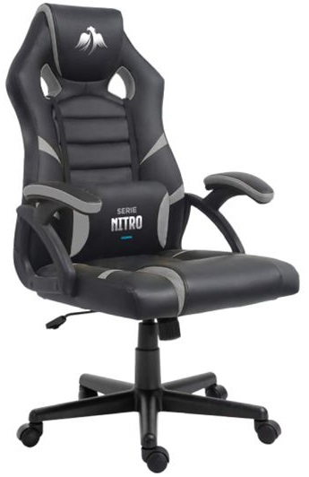 Cadeira Gaming Série Nitro (Preto/Cinzento) - CROMAD