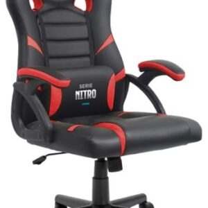 Cadeira Gaming Série Nitro (Preto/Vermelho) - CROMAD