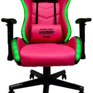 Cadeira Gaming Raptor Legendary Series c/ LED?s RGB (Rosa) - CROMAD
