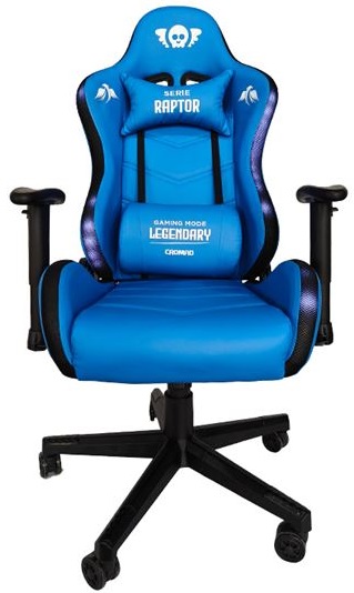 Cadeira Gaming Raptor Legendary Series LED´s RGB (Azul) - CROMAD