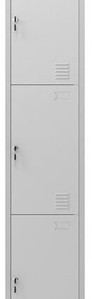 Cacifo Metálico 3 Portas c/ Fechadura (1800 x 300 x 500 mm) - CROMAD