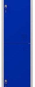 Cacifo Metálico 2 Portas c/ Fechadura (1800 x 300 x 500 mm) Azul - CROMAD