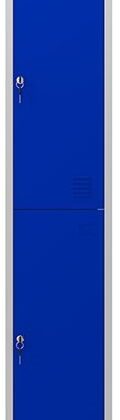 Cacifo Metálico 2 Portas c/ Fechadura (1800 x 300 x 500 mm) Azul - CROMAD