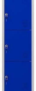 Cacifo Met?lico 5 Portas c/ Fechadura (1800 x 300 x 500 mm) Azul - CROMAD