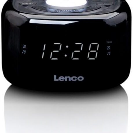 Rádio Despertador CR 12 c/ Luz 0,6 (Preto) - LENCO