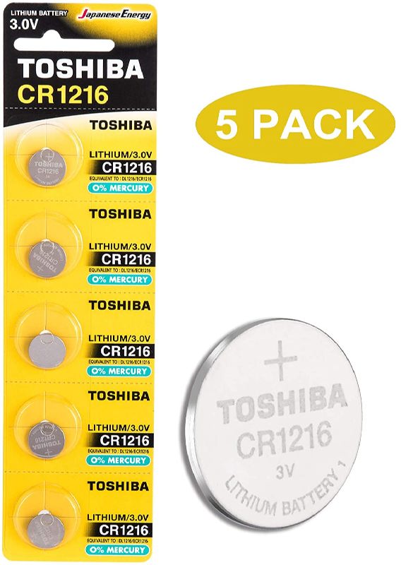 Pilha Lithium CR1216 - Bl5 3V - TOSHIBA