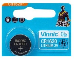Pilha Lithium 3V CR1620 - VINNIC