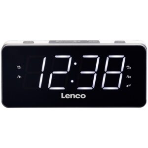 Rádio Relógio CR18 1,8 (Cinza) - LENCO