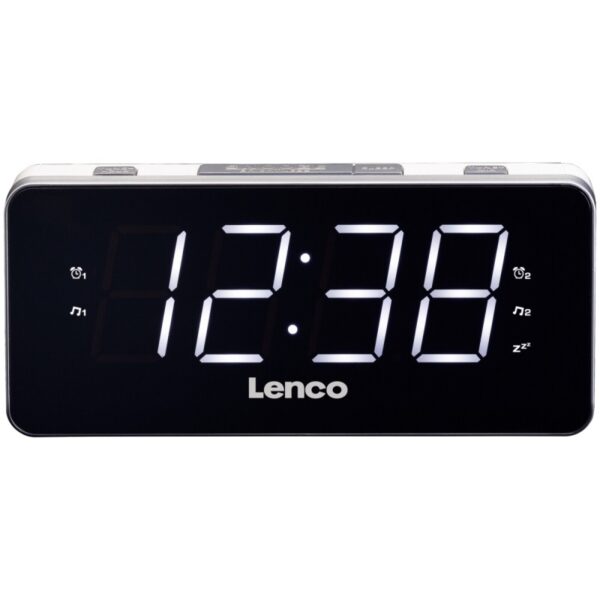 Rádio Relógio CR18 1,8 (Cinza) - LENCO