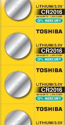 Pilha Lithium Cr2016 - Bl5 3V - TOSHIBA