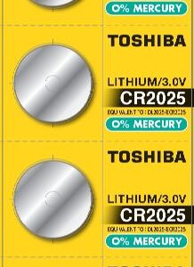 Pilha Lithium CR2025 3V - TOSHIBA