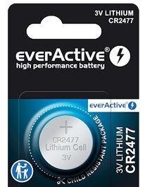 Pilha Lithium 3V CR2477 - everActive
